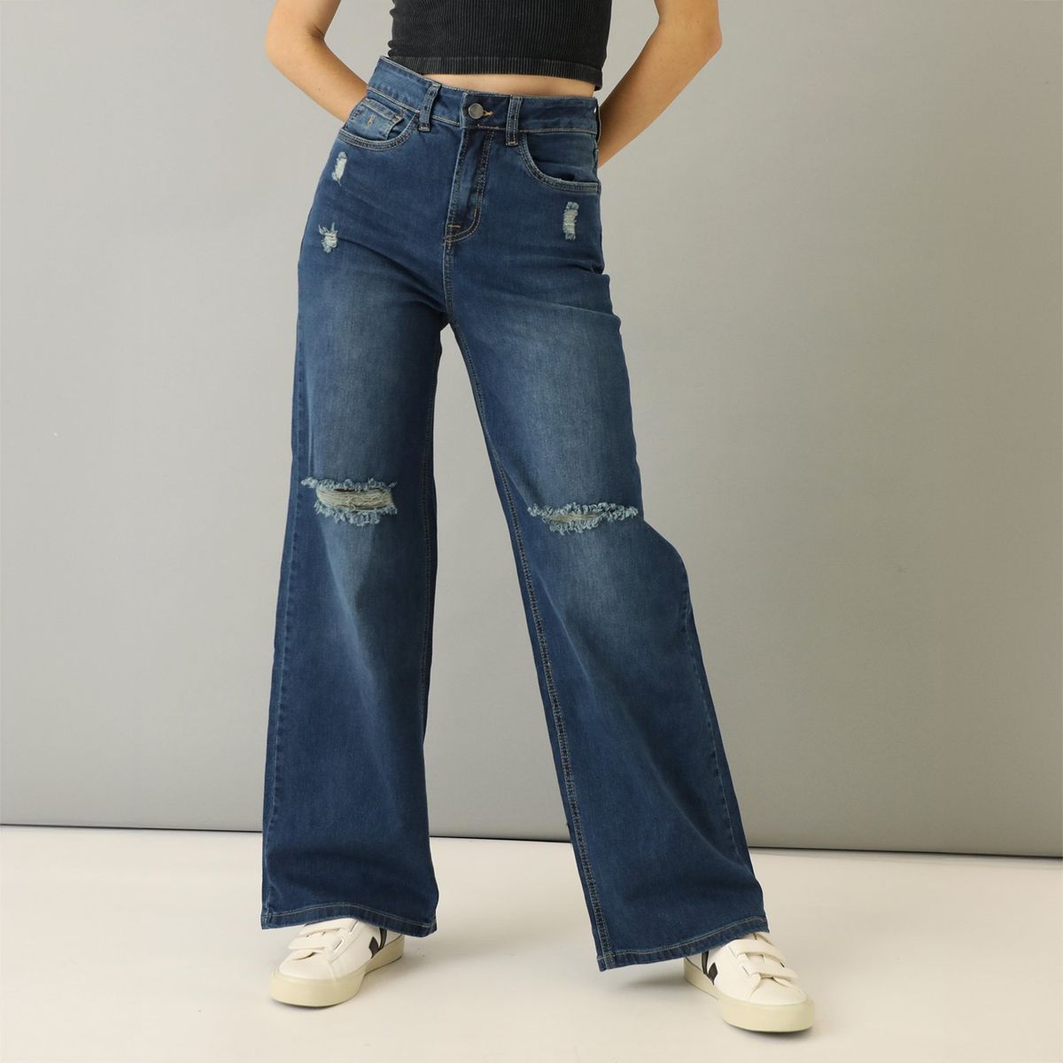 KAYRA POBLET - Jean Wide Algodón Mujer Kayra Poblet