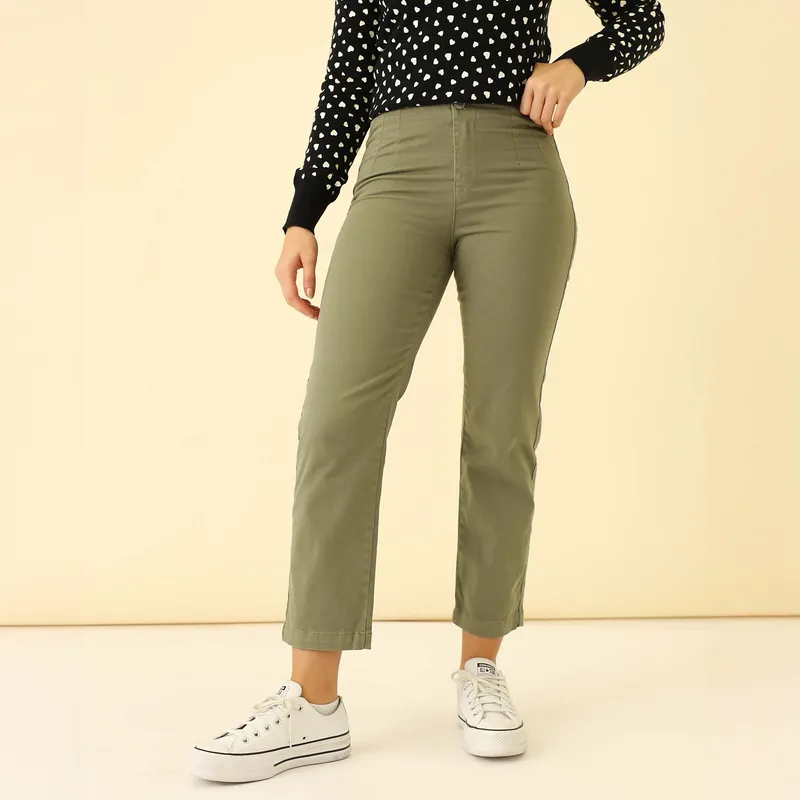 SYBILLA - Pantalón Algodón Mujer Sybilla