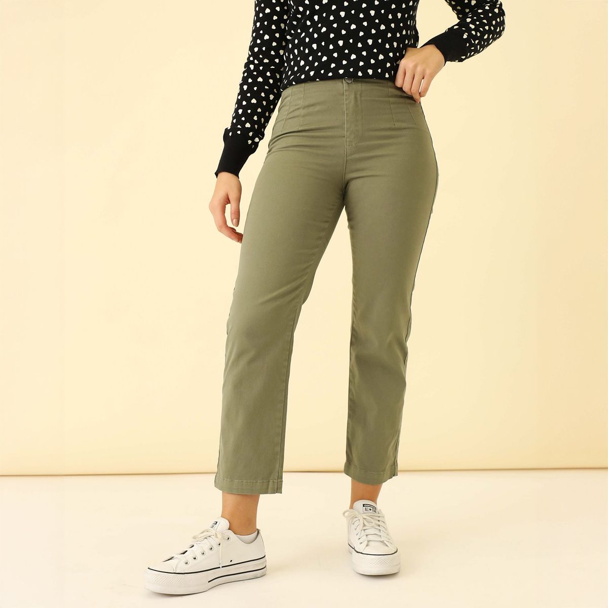 SYBILLA - Pantalón Algodón Mujer Sybilla