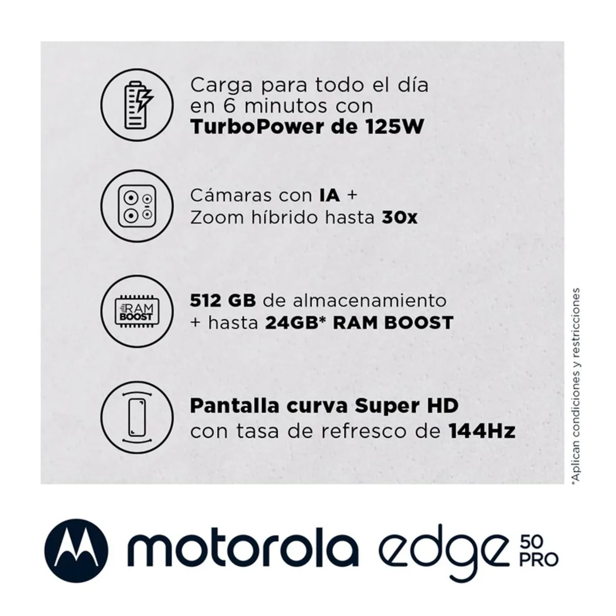 MOTOROLA - Moto Edge 50 Pro 512GB + Buds