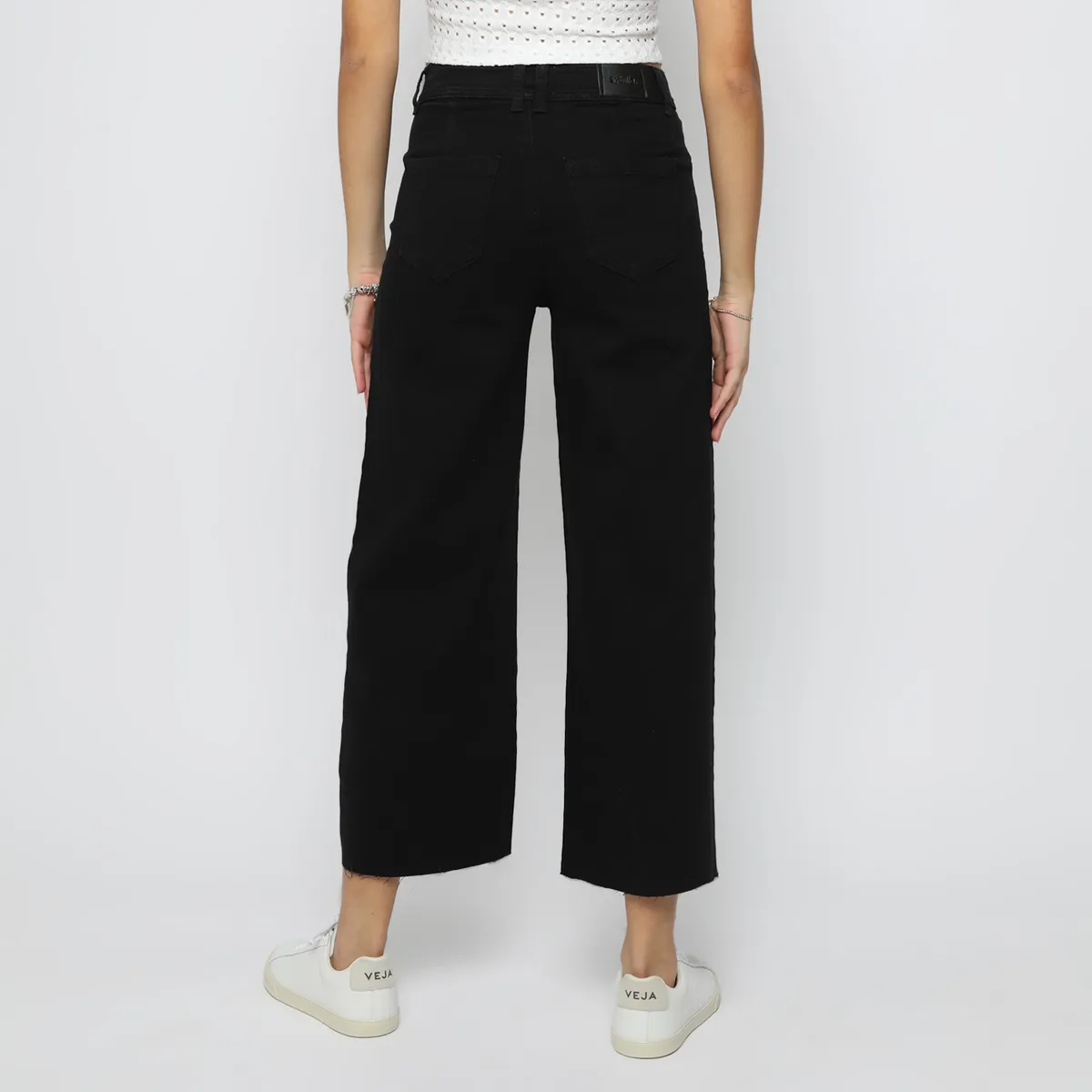 SYBILLA - Jean Wide Leg Tiro Medio Mujer Sybilla