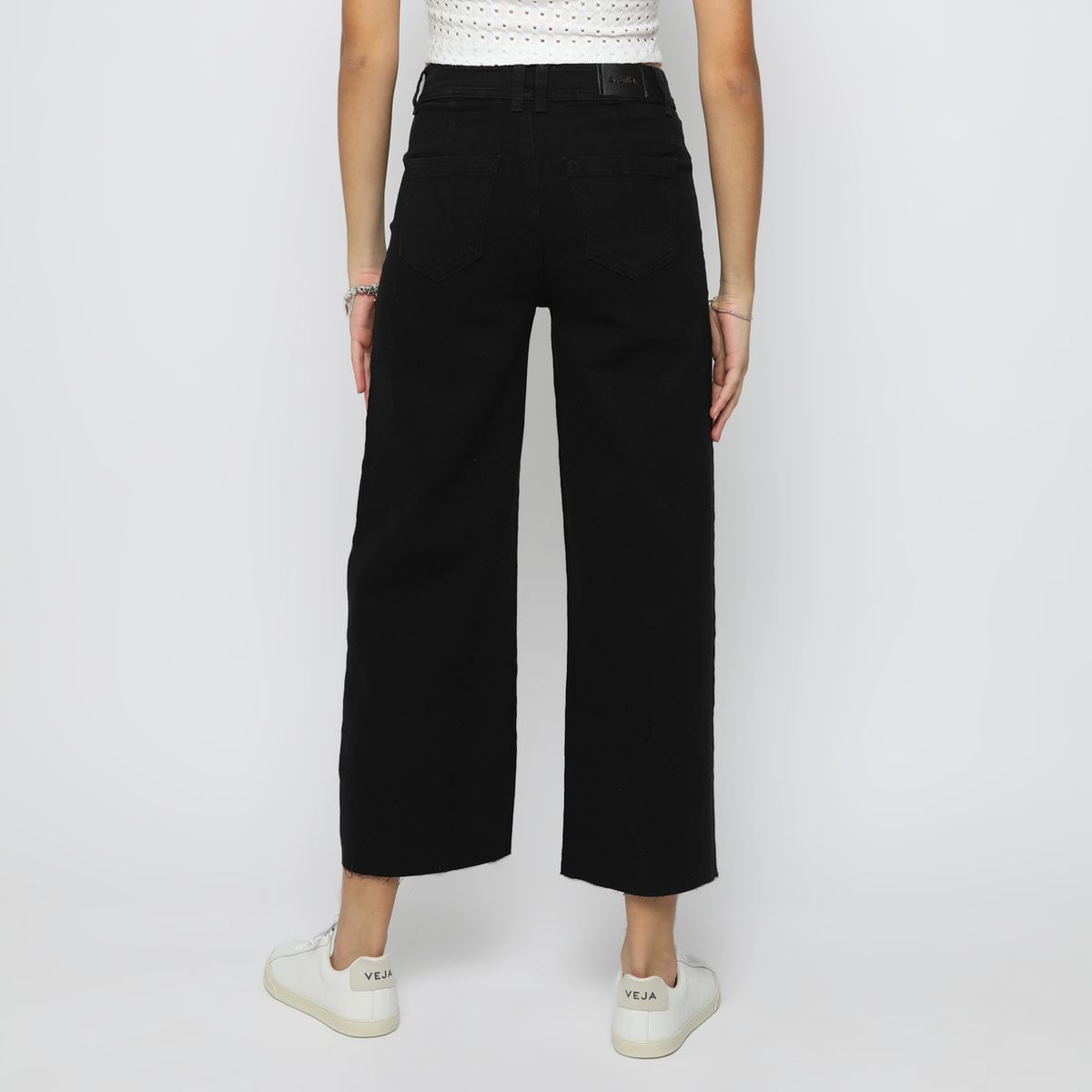 SYBILLA - Jean Wide Leg Tiro Medio Mujer Sybilla