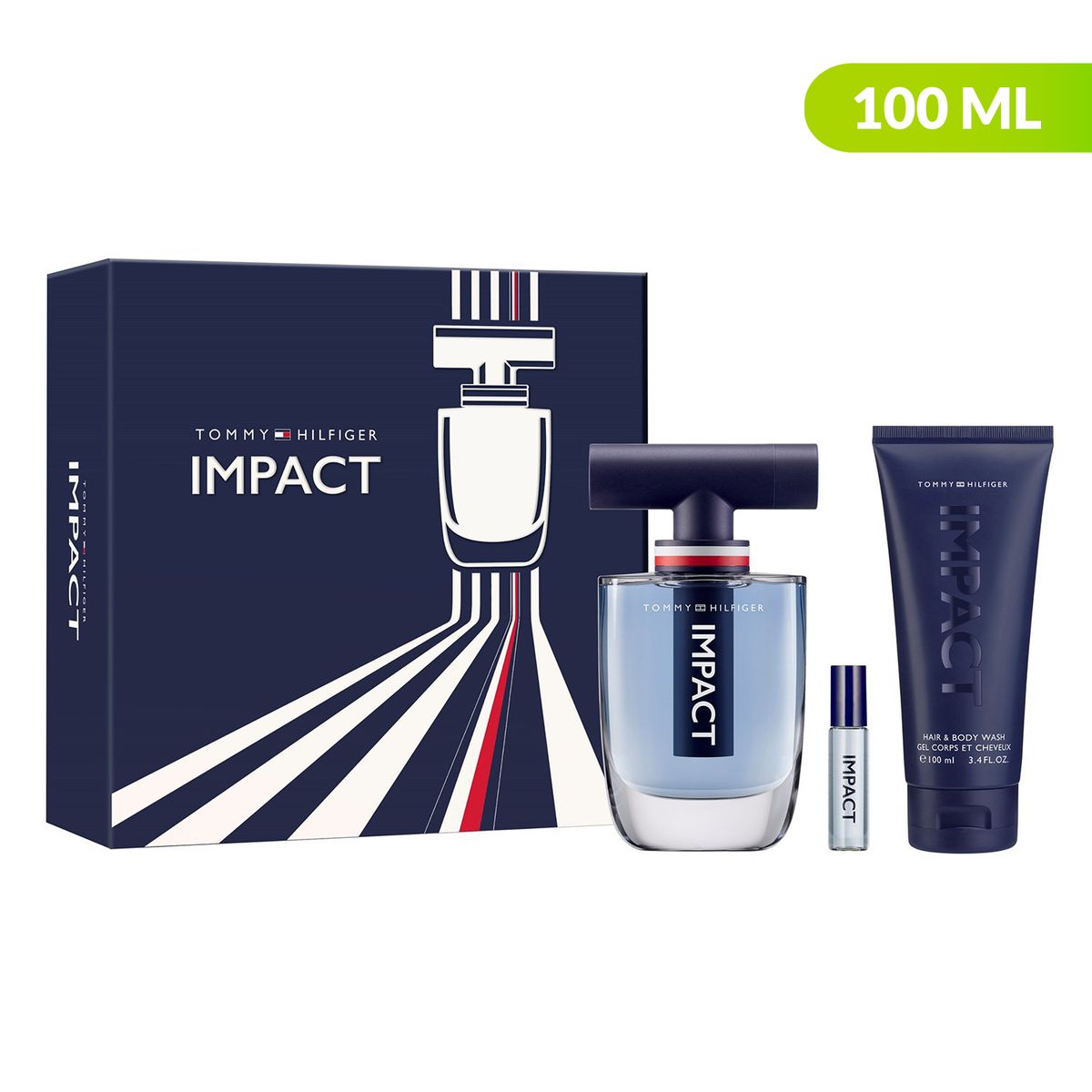 TOMMY HILFIGER - Tommy Impact Eau De Toilette 100 Ml + Body Wash 100 Ml Tommy Hilfiger Hombre
