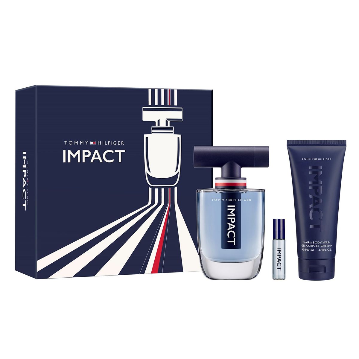 TOMMY HILFIGER - Tommy Impact Eau De Toilette 100 Ml + Body Wash 100 Ml Tommy Hilfiger Hombre