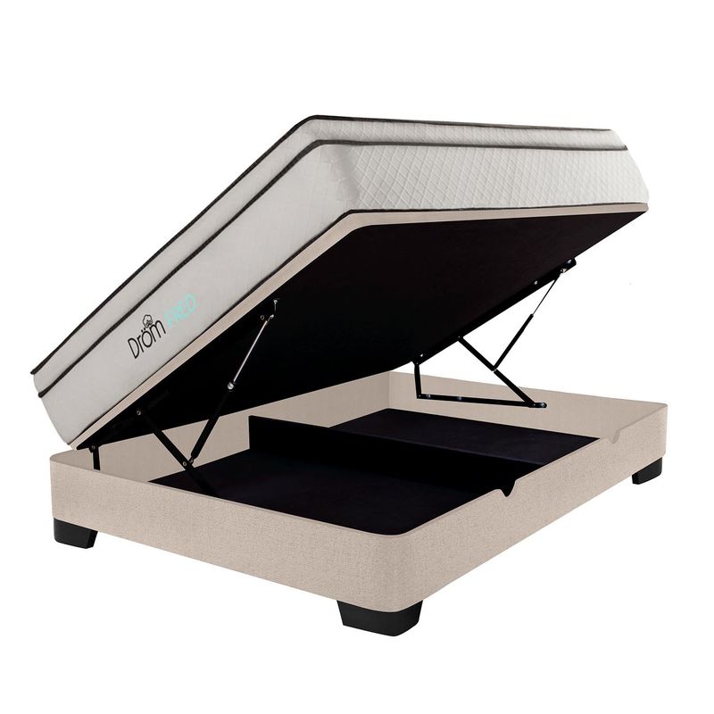 DROM - Cama Boxet Fred Beige 2Plz