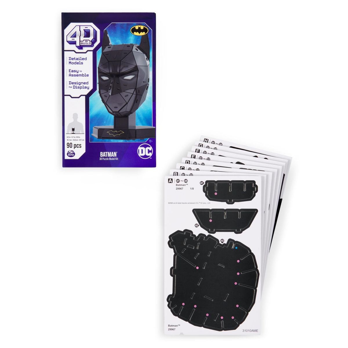 PUZZ4D BRAND - ROMPECABEZAS 4D MASCARA BATMAN 4D BUILD