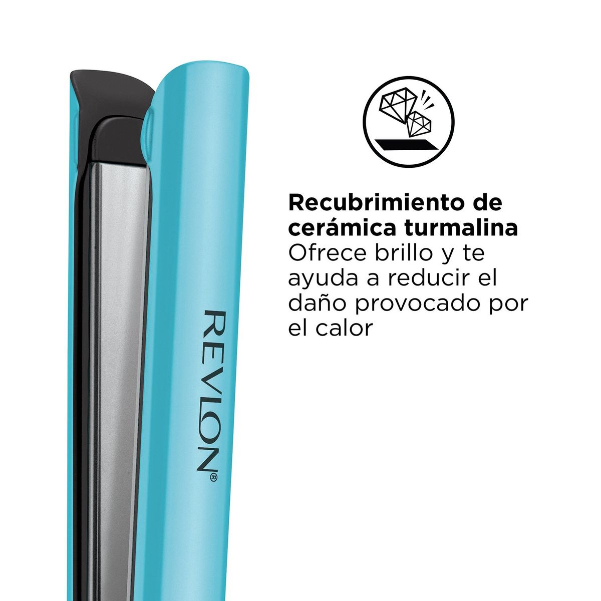REVLON - Plancha Alisadora Lasting Brillance 1" Placas De Cerámica Y Turmalina