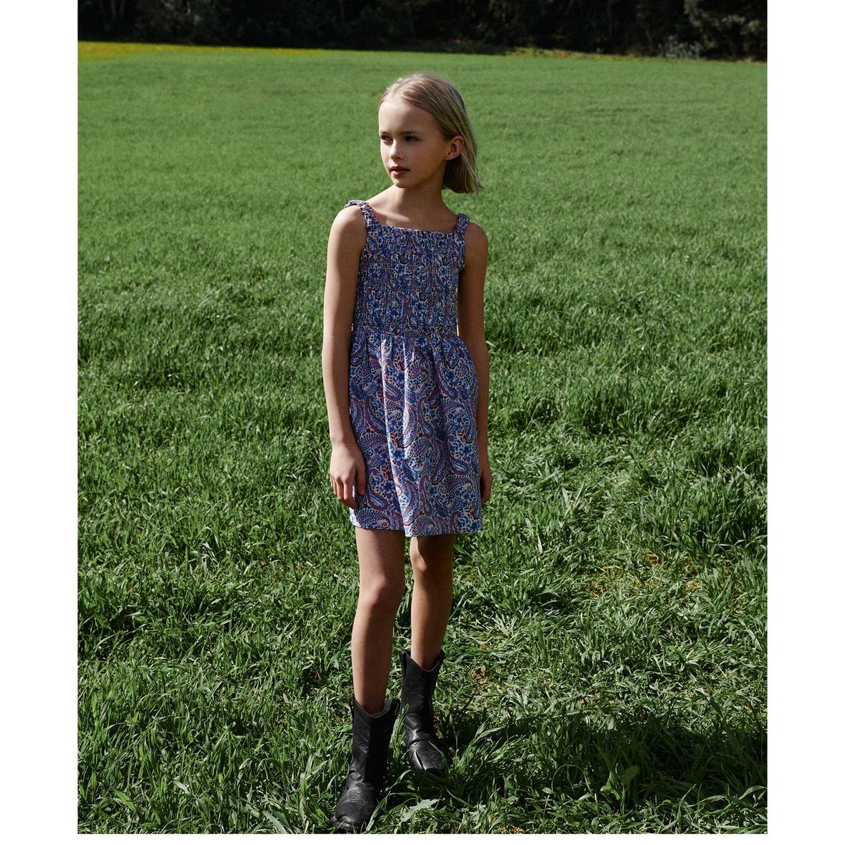 MANGO KIDS - Vestido Niña Algodón Mango Kids