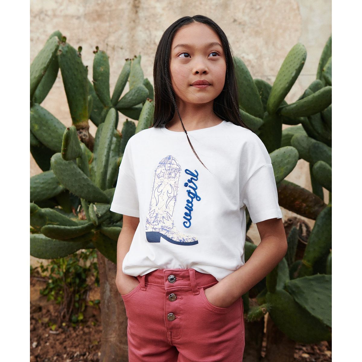 MANGO KIDS - Polo Niña Manga Corta Algodón Mango Kids