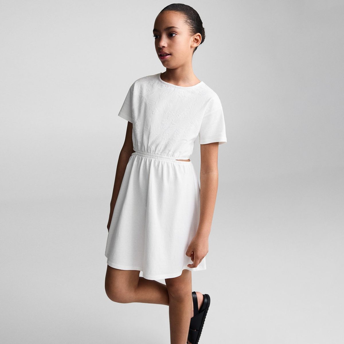 MANGO KIDS - Vestido Niña Algodón Mango Kids