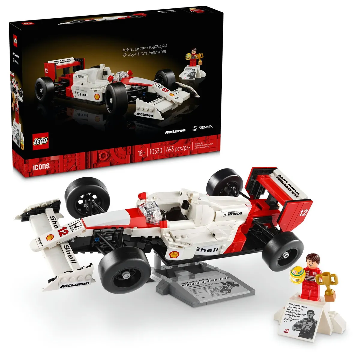 LEGO - Carro F1 Mp4/4 Mclaren Fórmula 1 Lego 10330