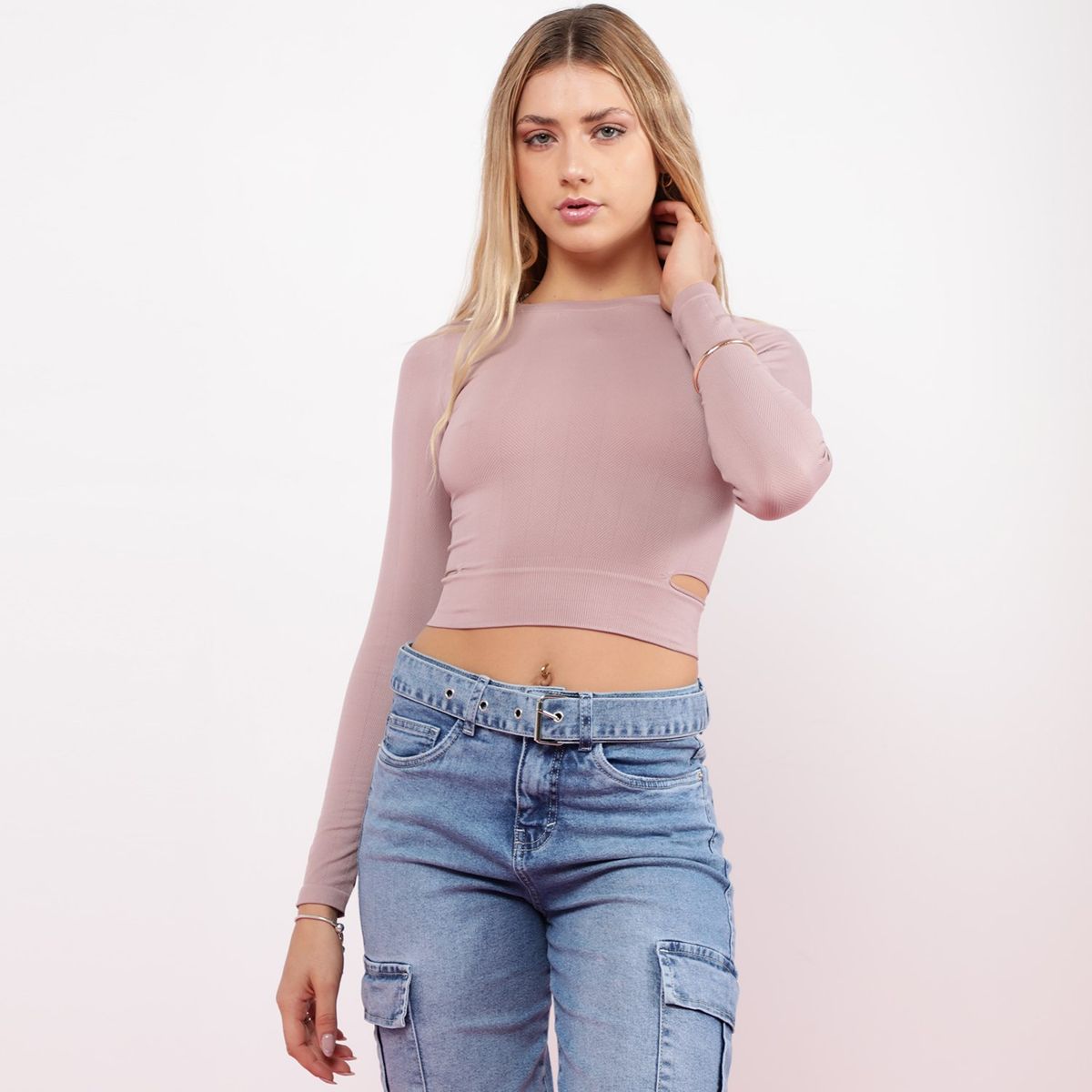 SYBILLA - Polo Manga Larga Mujer Sybilla