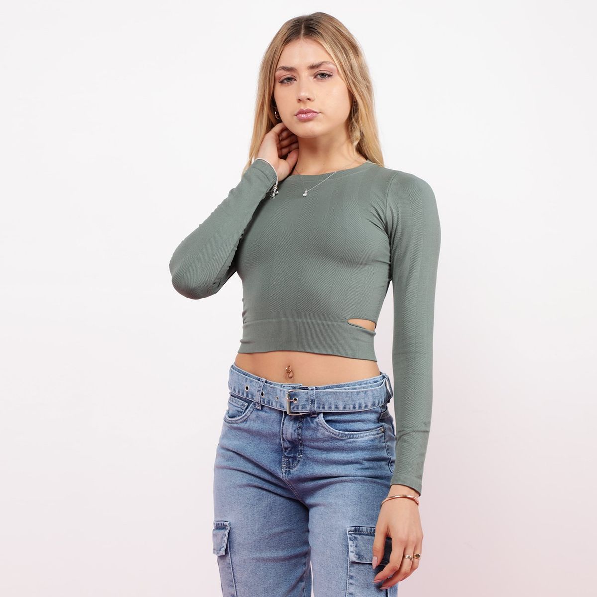 SYBILLA - Polo Manga Larga Mujer Sybilla