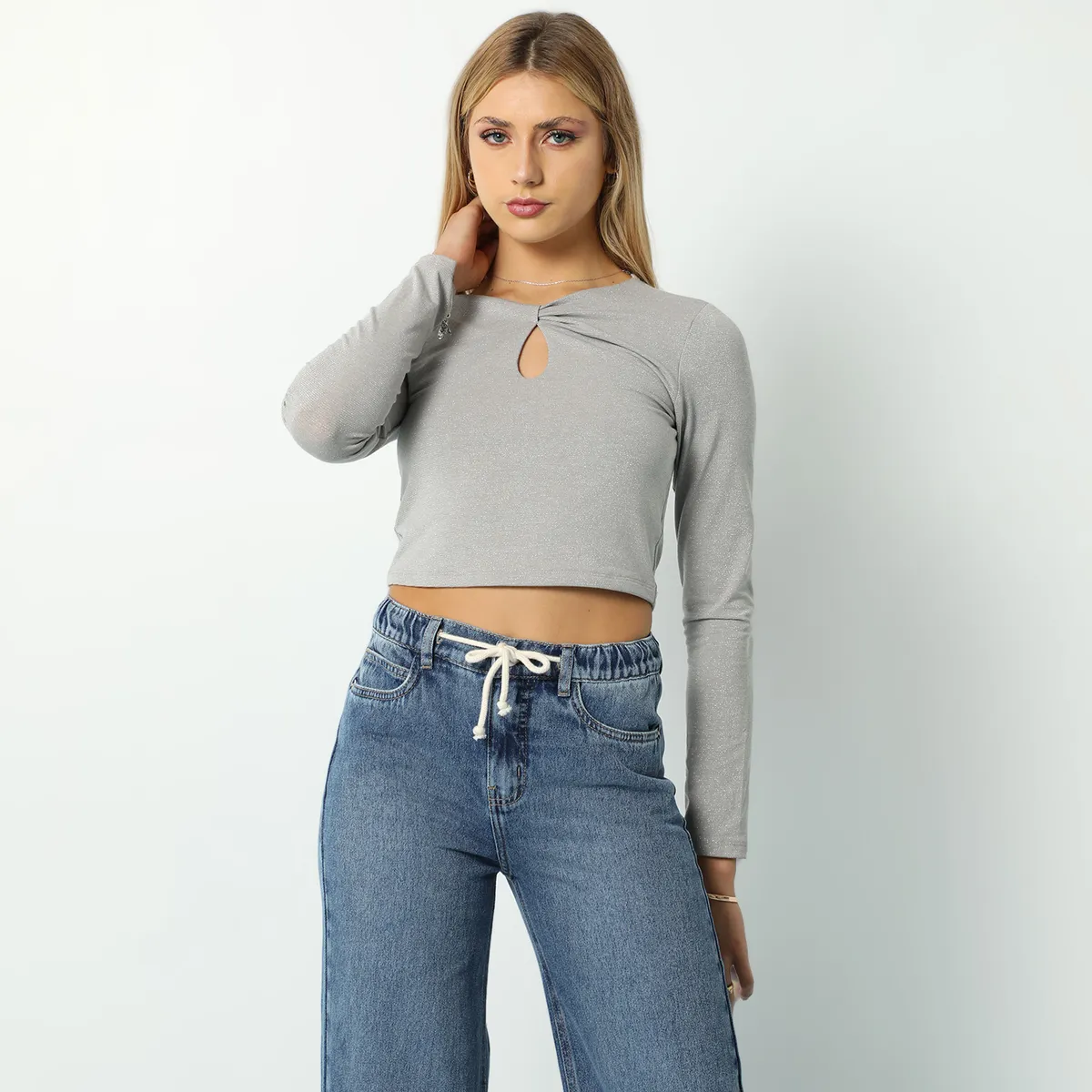 SYBILLA - Top Manga Larga Mujer Sybilla