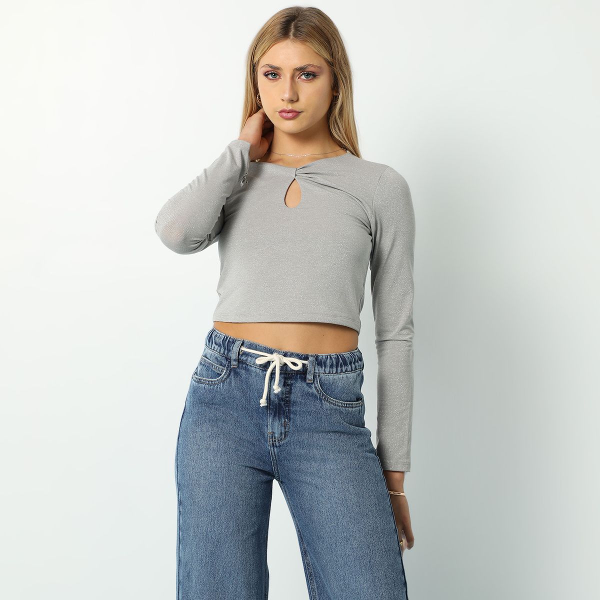 SYBILLA - Top Manga Larga Mujer Sybilla