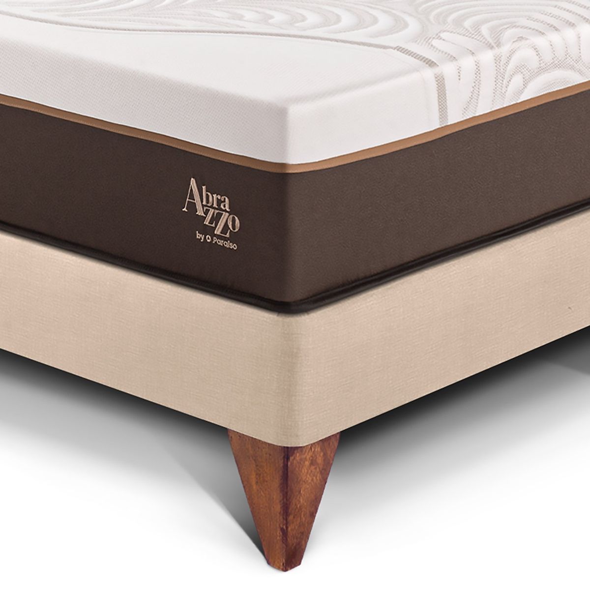 PARAISO - Dormitorio Europeo Royal Abrazzo Novo 2 Plz Champagne + 2 Almohadas Viscoelásticas