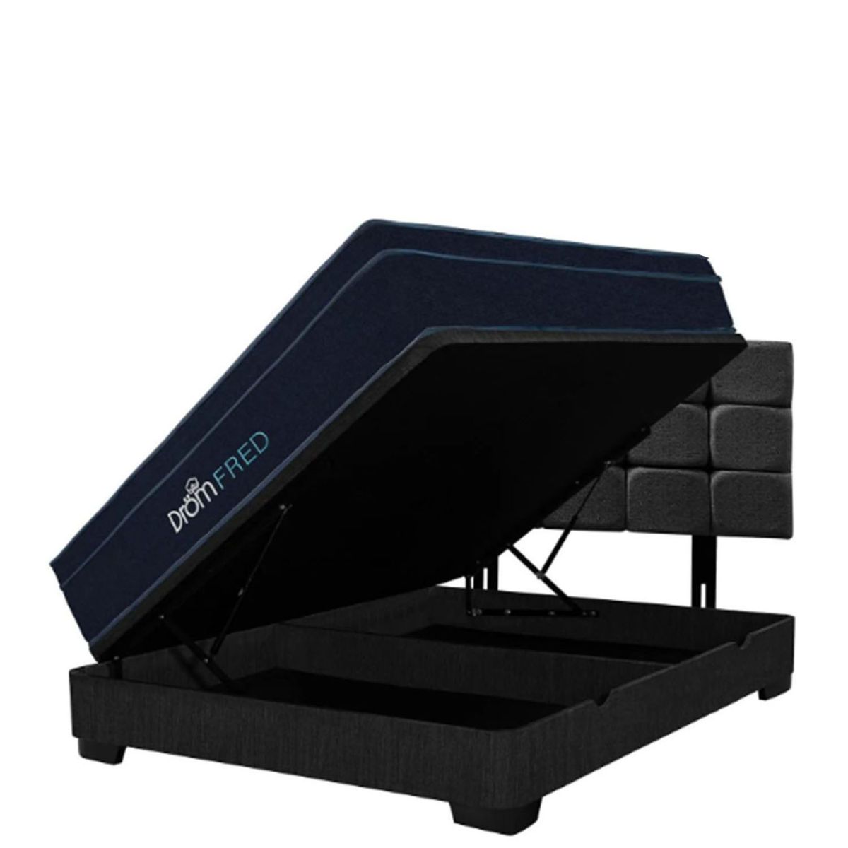 DROM - Dormitorio Boxet Fred 2Plz + 2 Almohadas Viscoelásticas y Protector