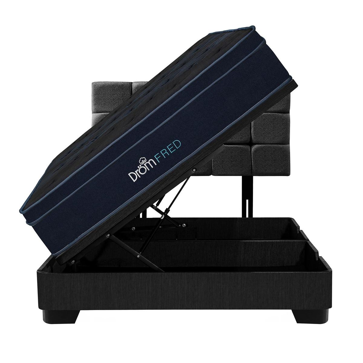 DROM - Dormitorio Boxet Fred 2Plz + 2 Almohadas Viscoelásticas y Protector