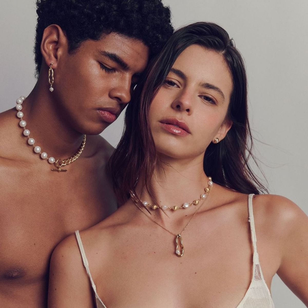 ADRIA - Collar Marena Plata Amarillo