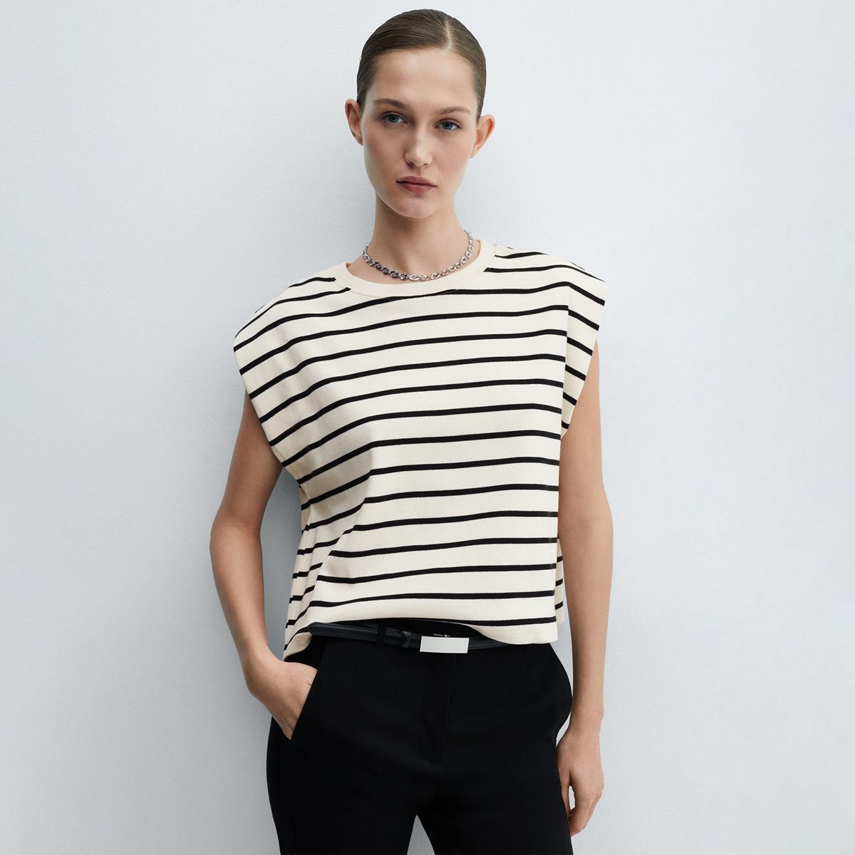 MANGO - Polo Manga Corta 100% Algodón Mujer Mango