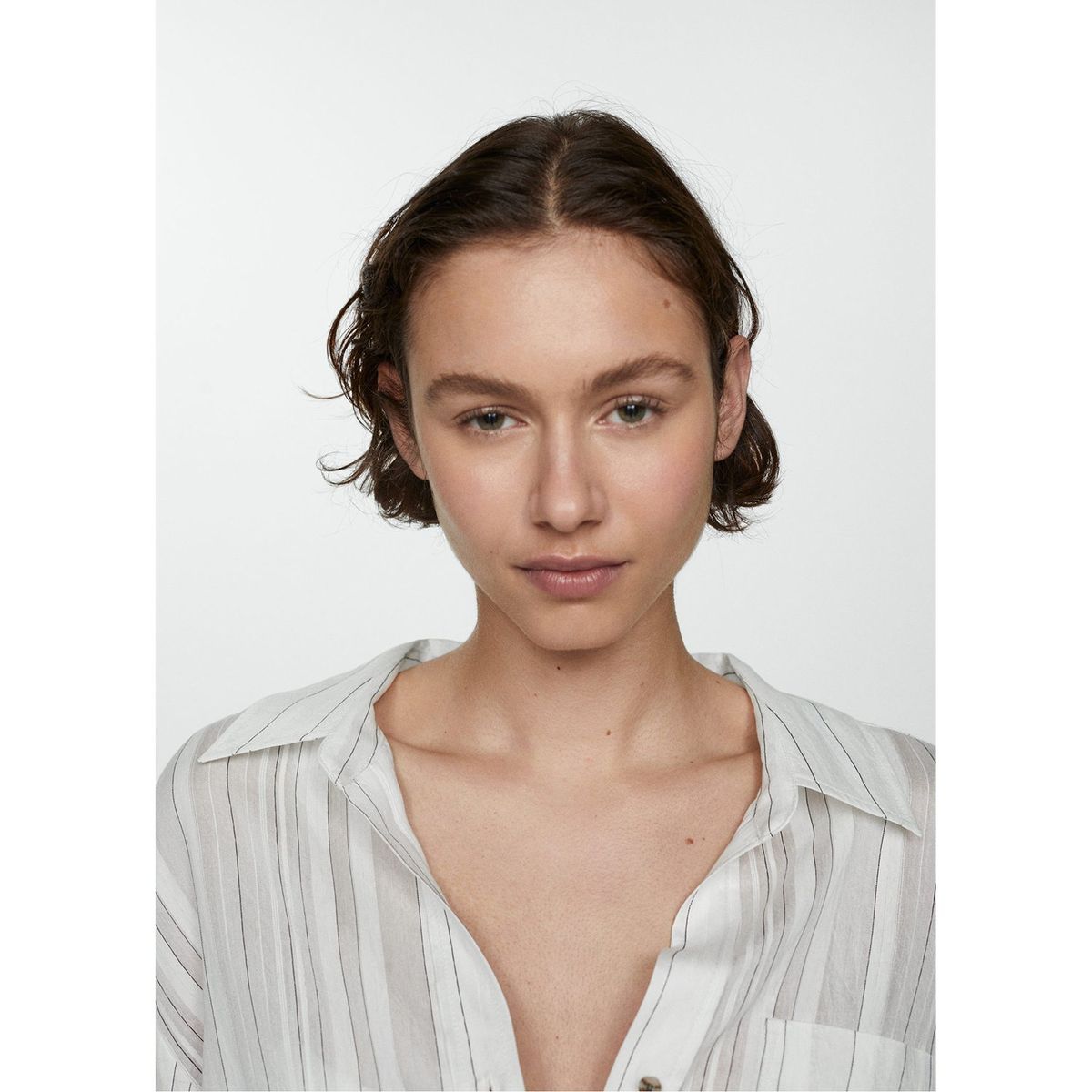 MANGO - Blusa Manga Larga Mujer Mango