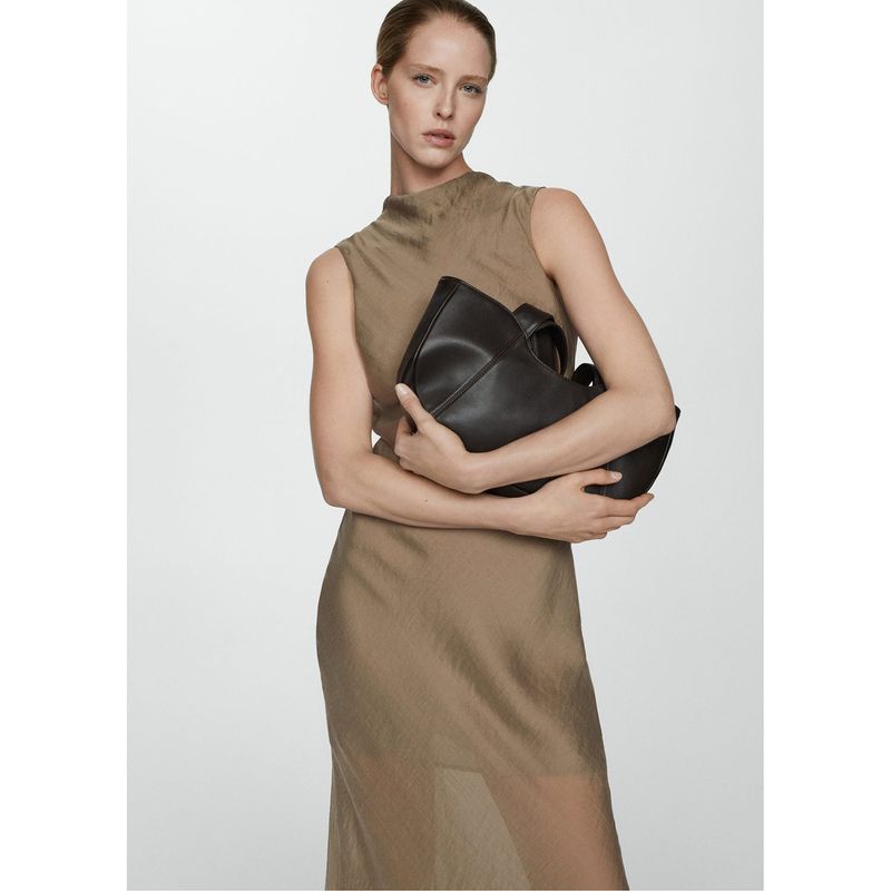 MANGO - Vestido Largo Mujer Mango