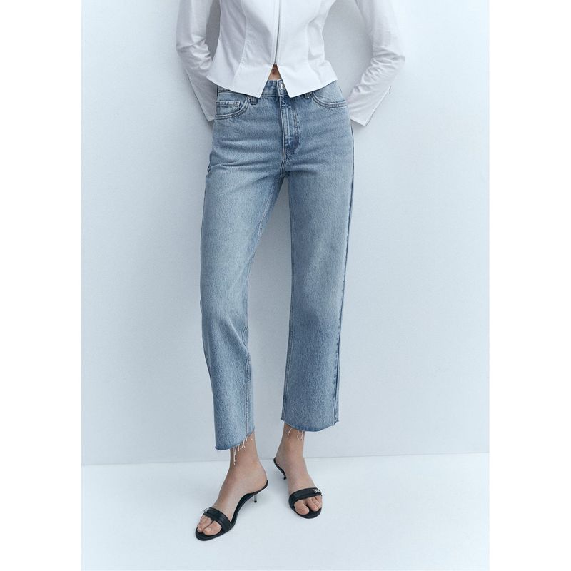 MANGO - Jean 100% Algodón Mujer Mango