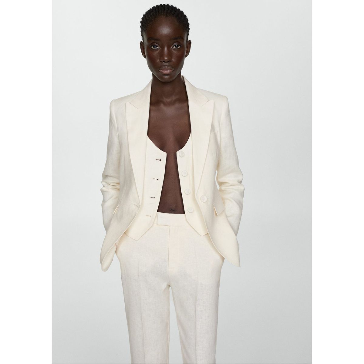 MANGO - Pantalón Casual Mujer Mango