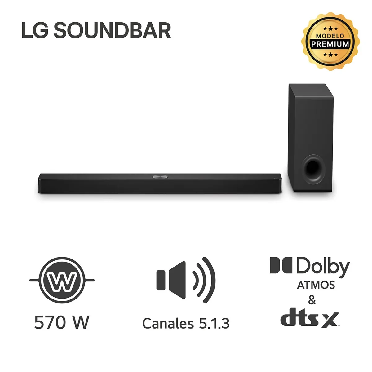 LG - Lg Soundbar S90ty 570w Bluetooth Dolby Atmos (2024)