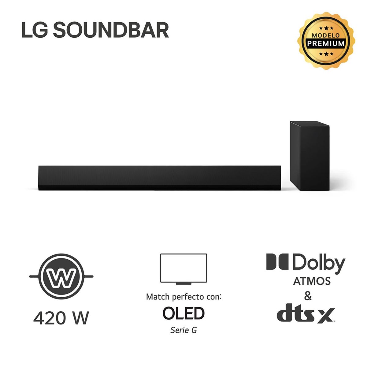 LG - LG Soundbar SG10TY 420W Bluetooth Dolby Atmos (2024)