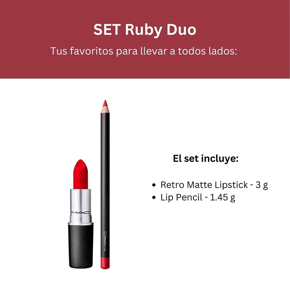 MAC - Set Ruby Woo