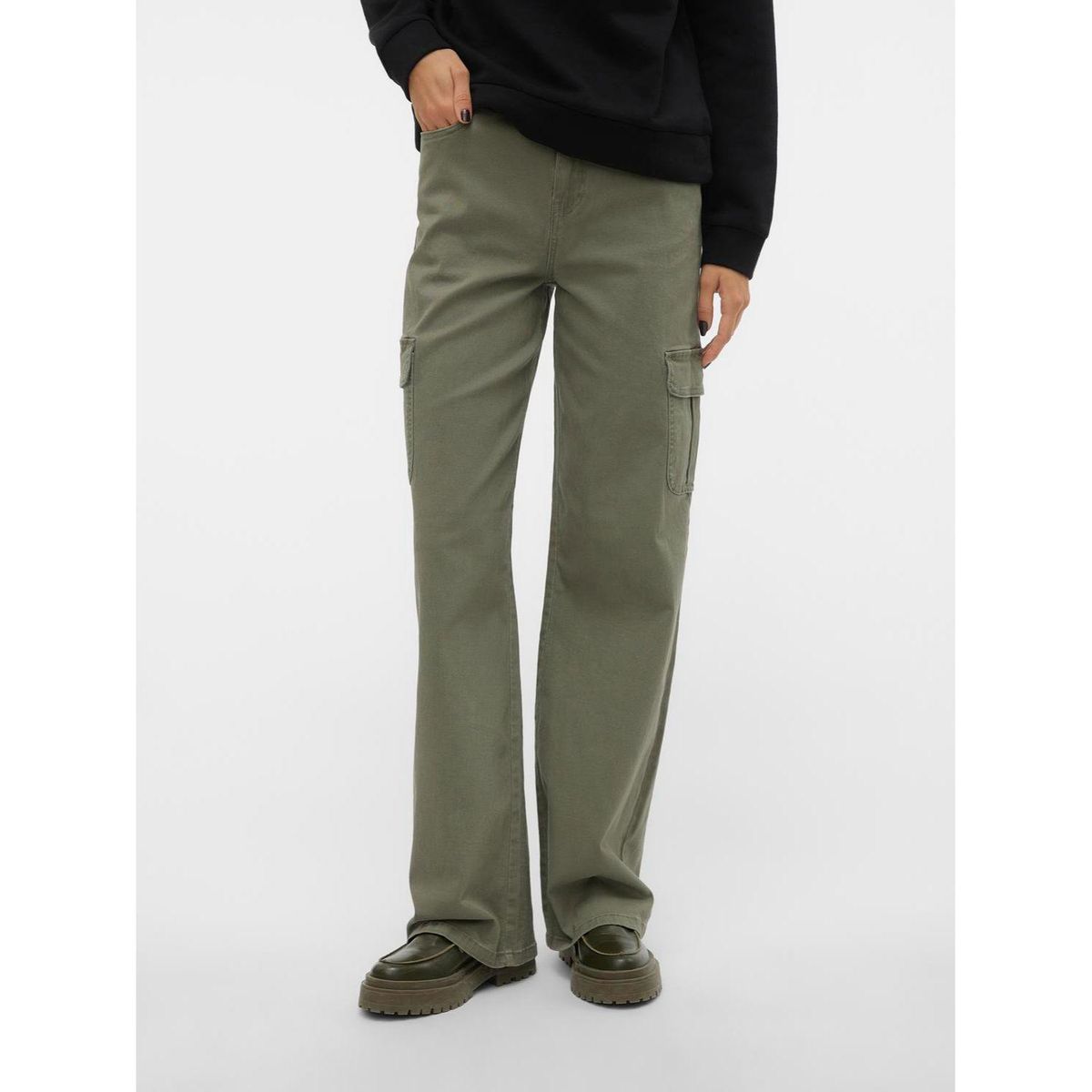 VERO MODA - Jean Straight Tiro Alto Mujer Vero Moda.