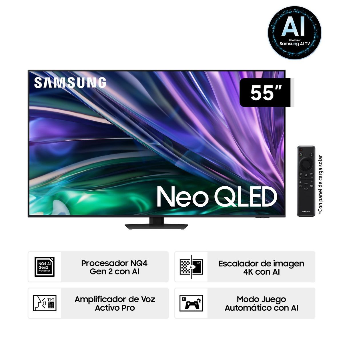 SAMSUNG - Televisor 55 Neo Qled 4k Qn85d Tizen Os Smart Tv (2024)