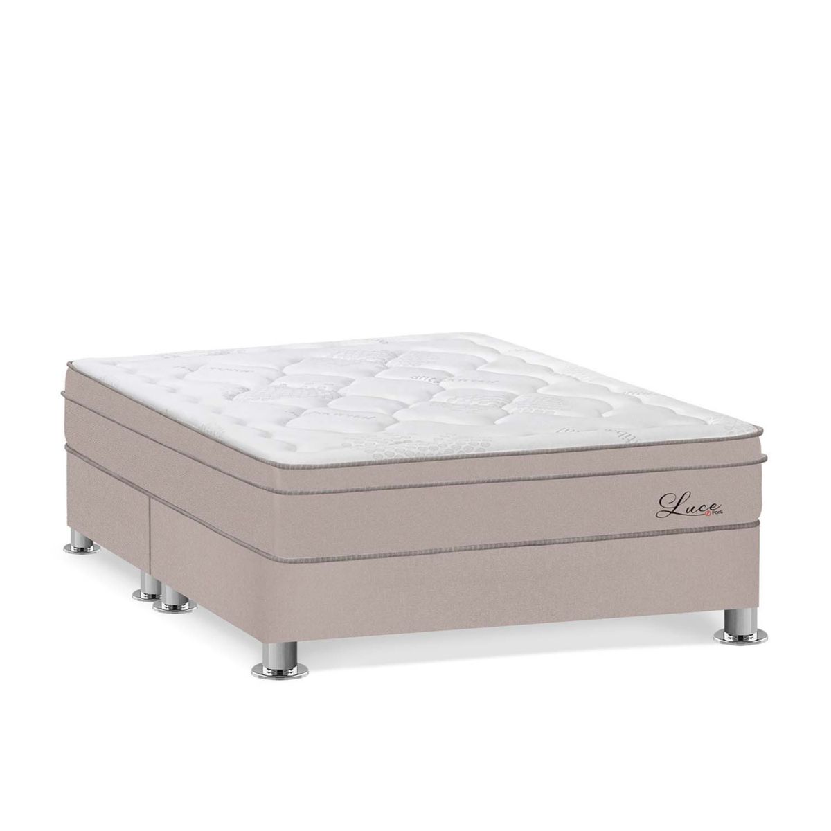FORLI - Cama Luce Pocket Queen + 2 Almohadas + Protector Forli