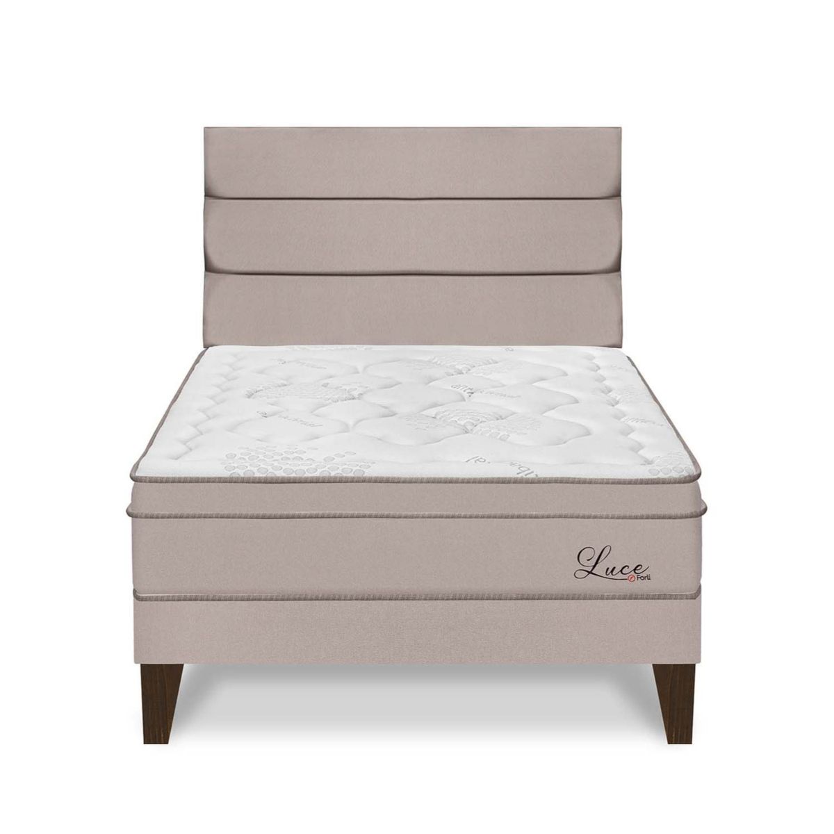 FORLI - Dormitorio Europeo Luce Pocket 1.5 Plz + 1 Almohada + Protector Forli