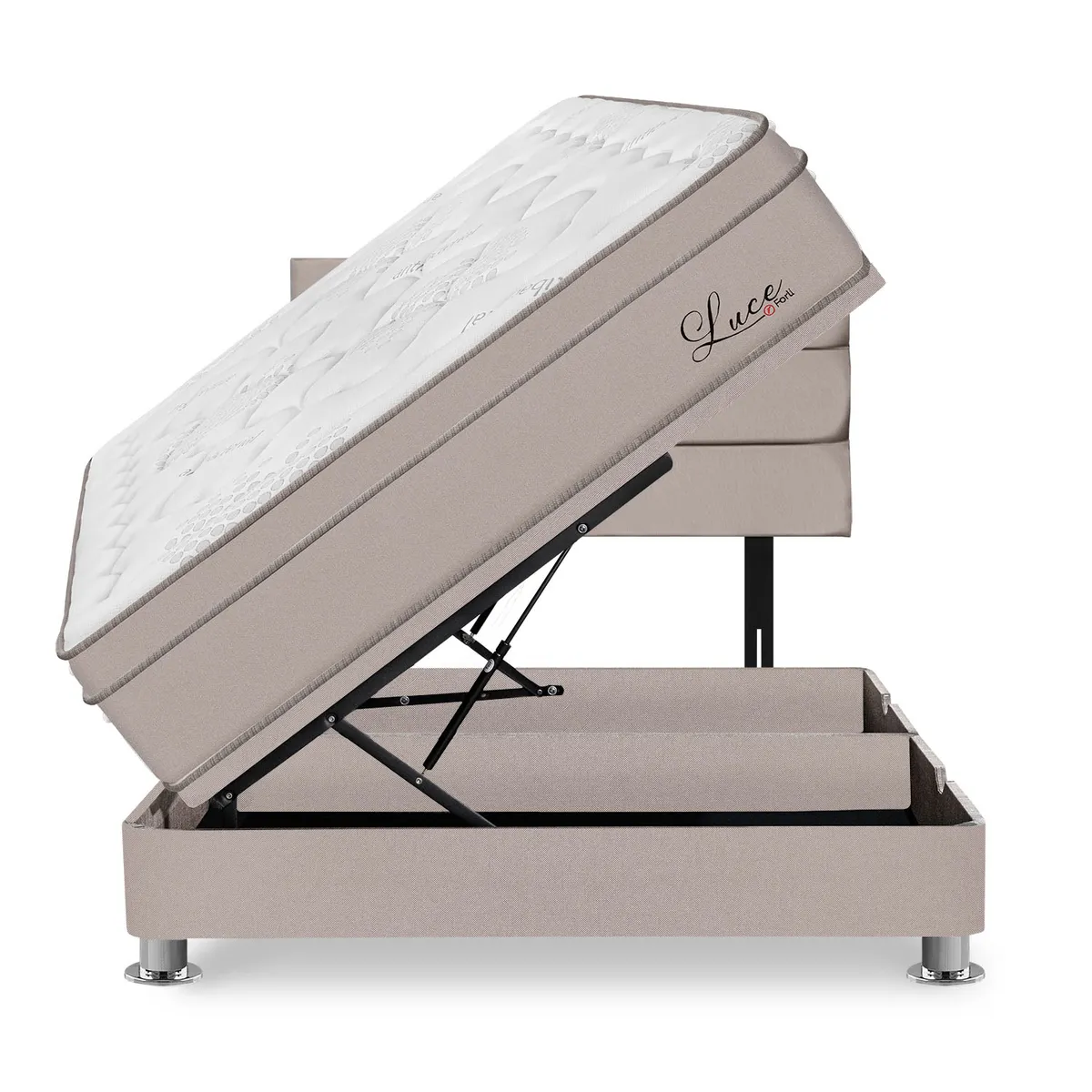 FORLI - Dormitorio Boxet Luce Pocket 2 Plz + 2 Almohadas + Protector Forli