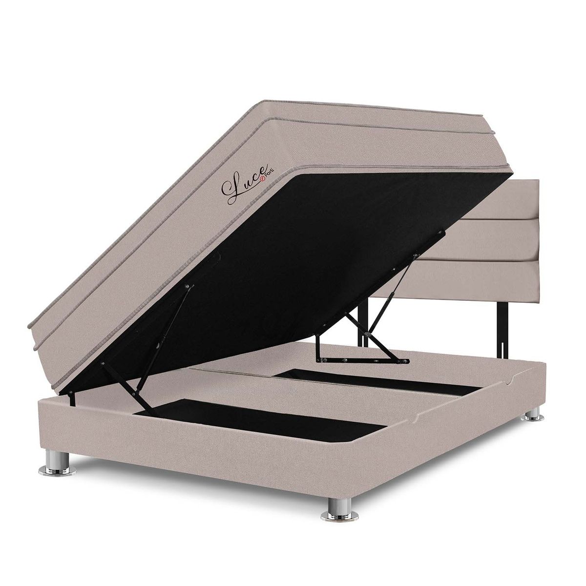 FORLI - Dormitorio Boxet Luce Pocket 2 Plz + 2 Almohadas + Protector Forli