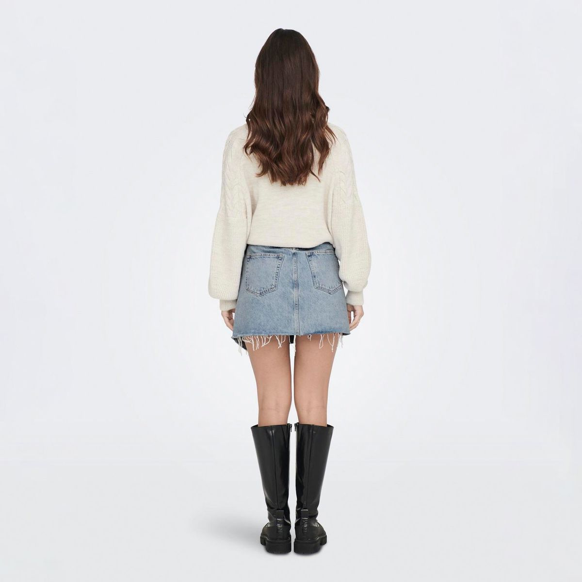 ONLY - Falda 100% Algodón Mujer Only