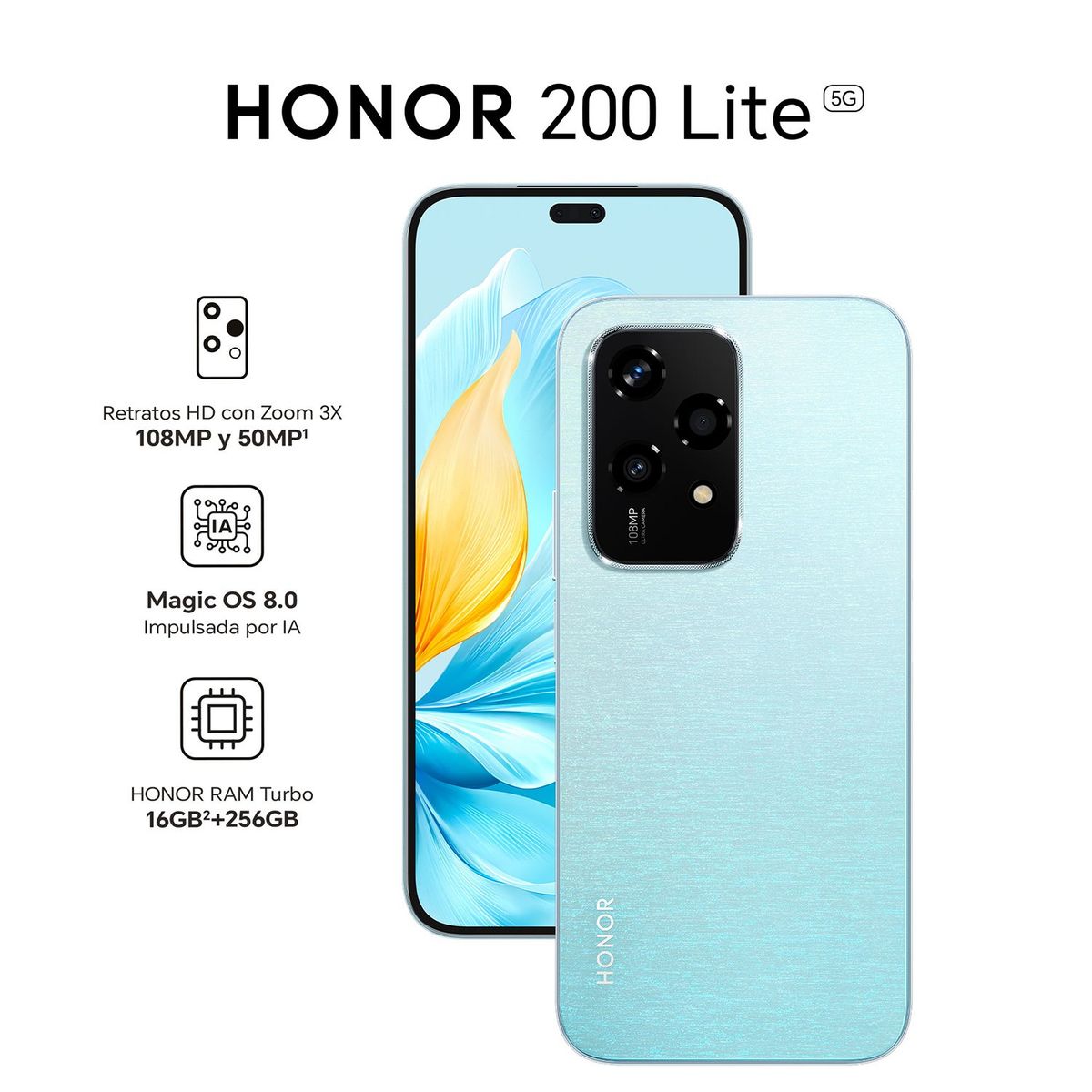 HONOR - Honor200lite8+256starry Blue