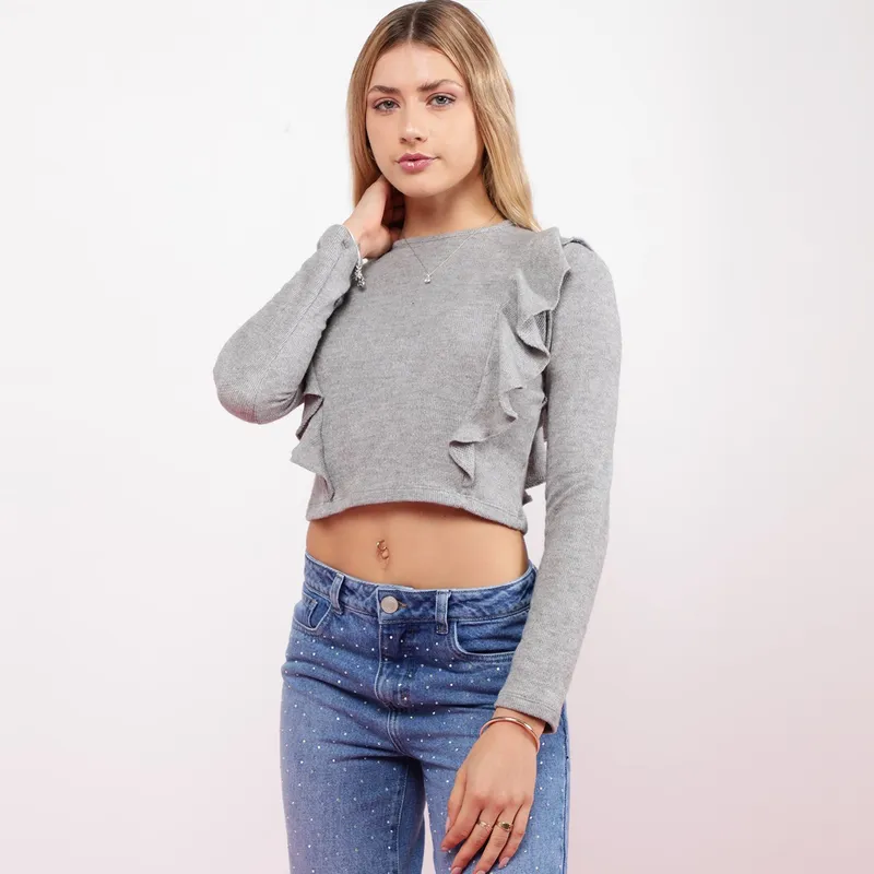 SYBILLA - Chompa Manga Larga Mujer Sybilla