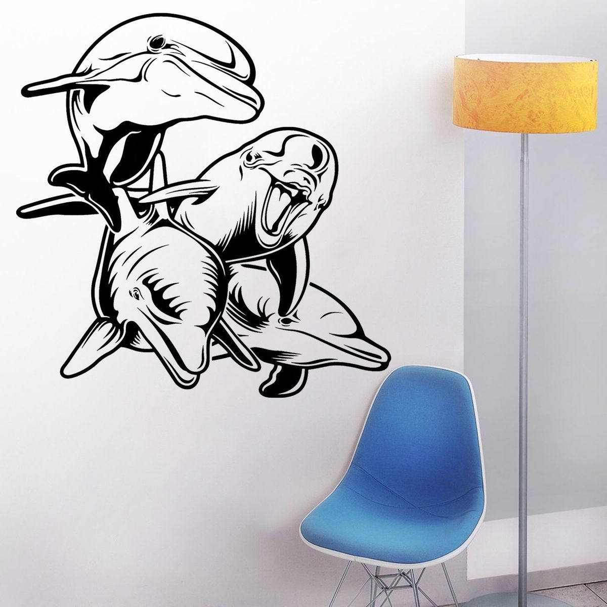 STICKART - Vinilo Decorativo Delfines