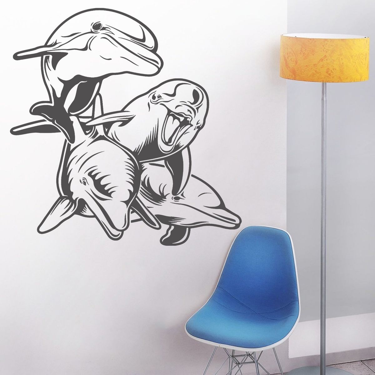 STICKART - Vinilo Decorativo Delfines