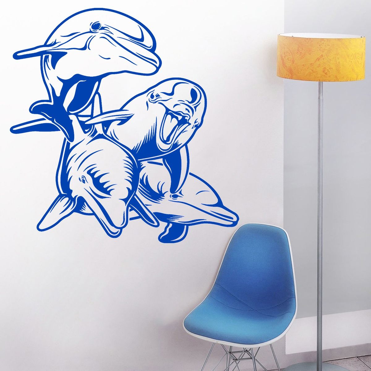 STICKART - Vinilo Decorativo Delfines