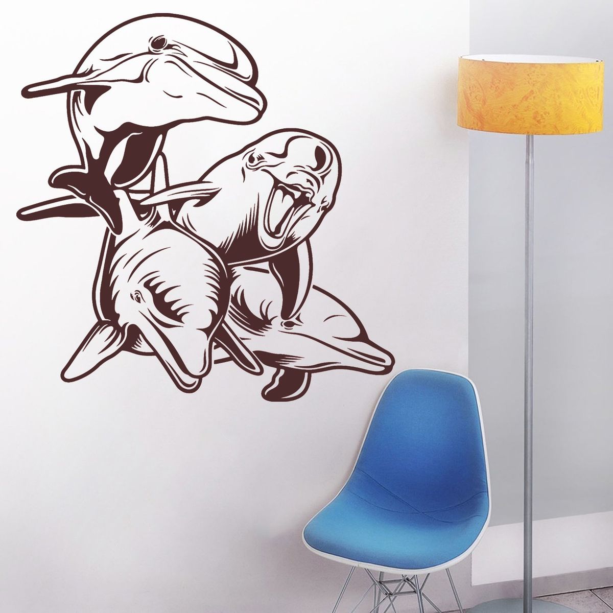 STICKART - Vinilo Decorativo Delfines