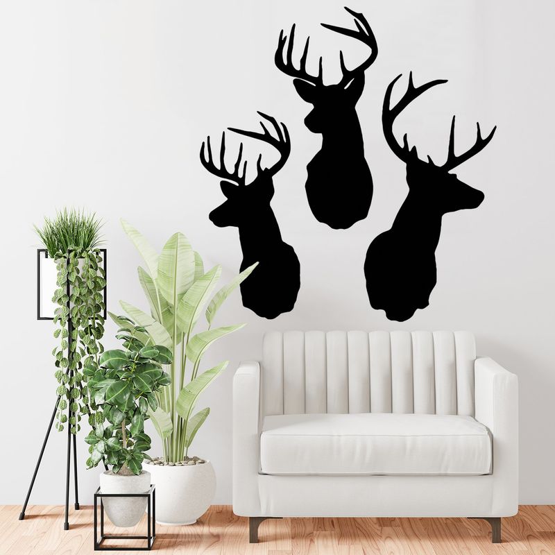 STICKART - Vinilo Cabezas De Ciervo