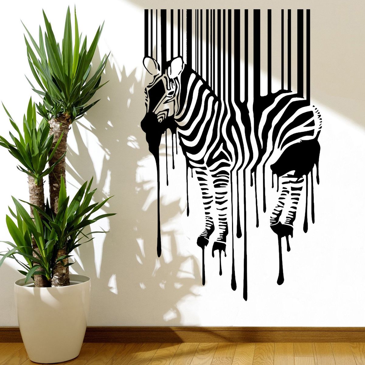 STICKART - Vinilo Cebra Código De Barras