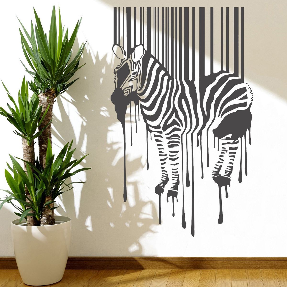 STICKART - Vinilo Cebra Código De Barras