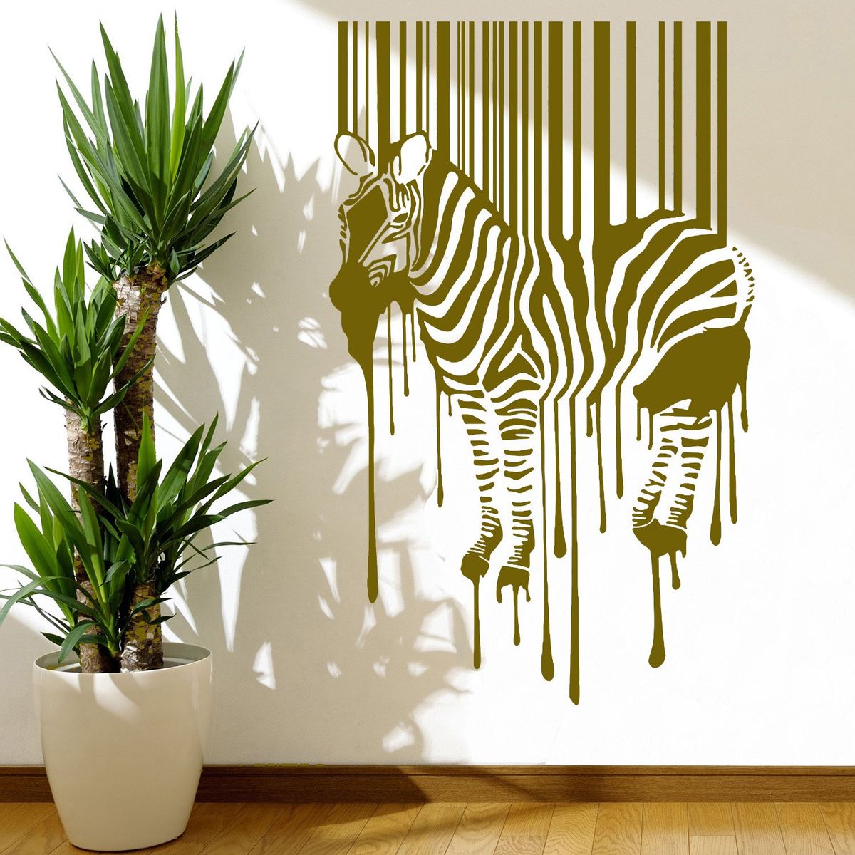 STICKART - Vinilo Cebra Código De Barras