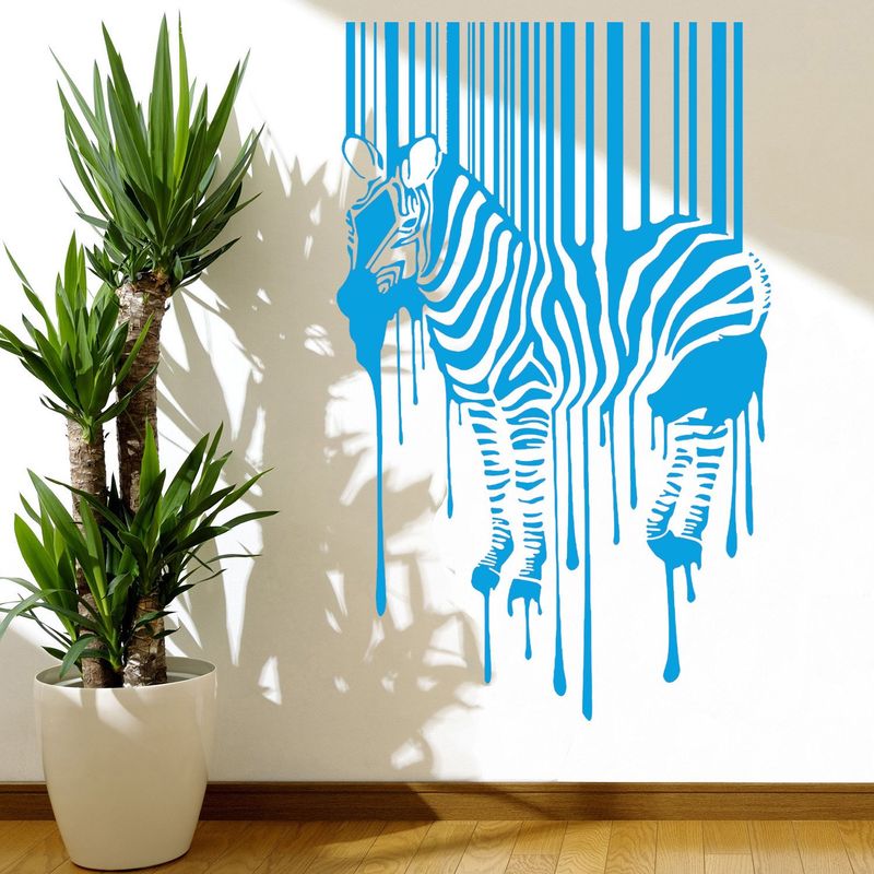 STICKART - Vinilo Cebra Código De Barras