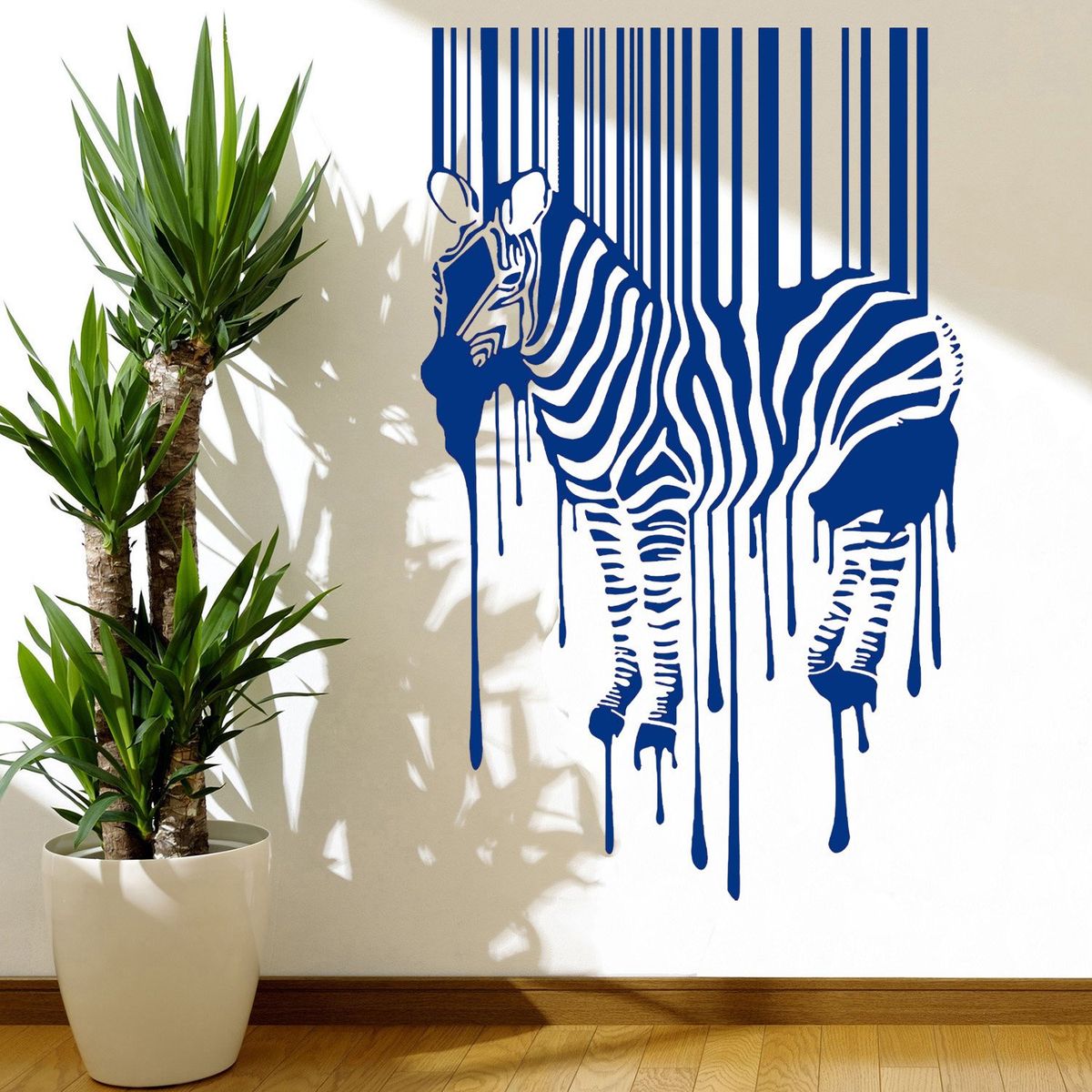 STICKART - Vinilo Cebra Código De Barras